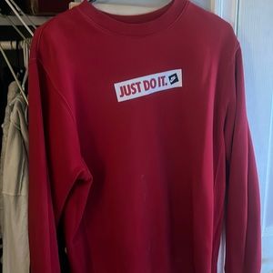 red nike sweater